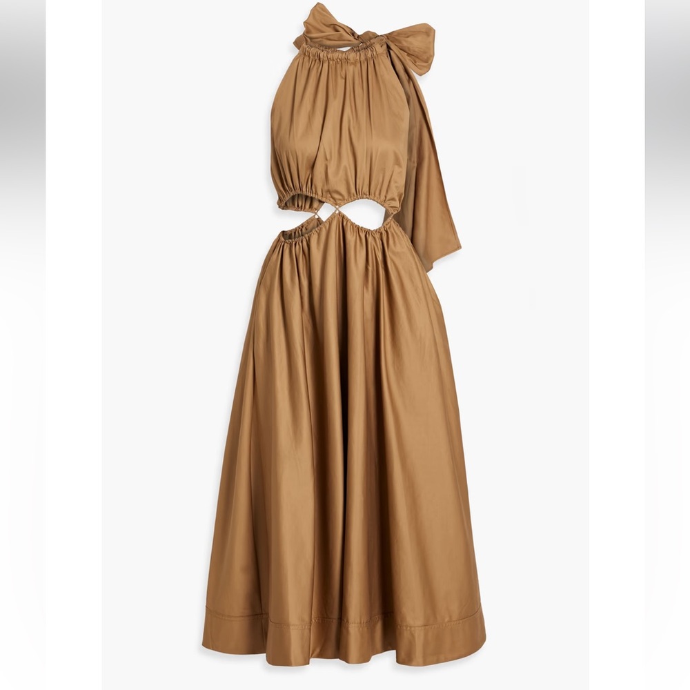 NWOT AJE. Henriette cutout cotton-twill midi dress